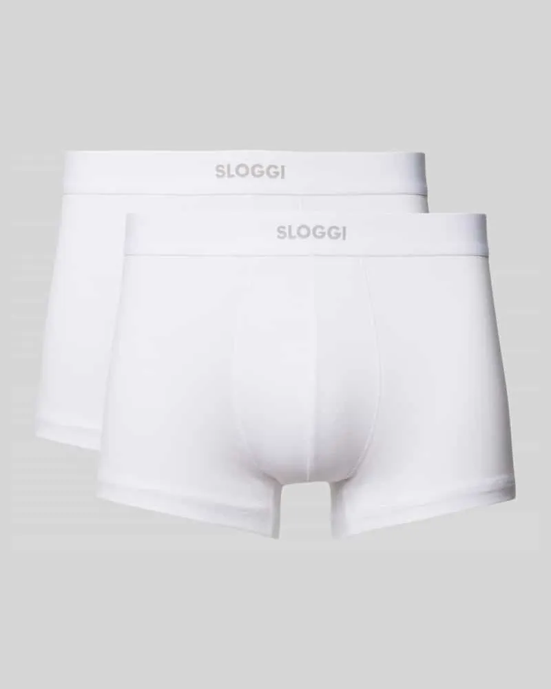 Sloggi Trunks mit elastischem Label-Bund Weiss