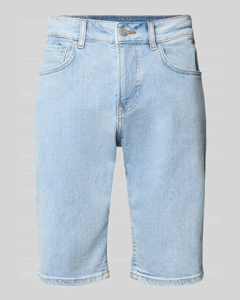 Pepe Jeans Regular Fit Jeansshorts aus Baumwoll-Mix Modell 'CASH Jeansblau