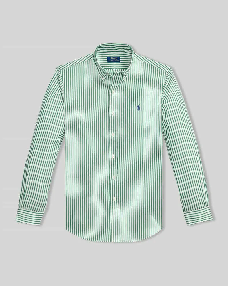 Ralph Lauren Regular Fit Freizeithemd aus reiner Baumwolle Gruen