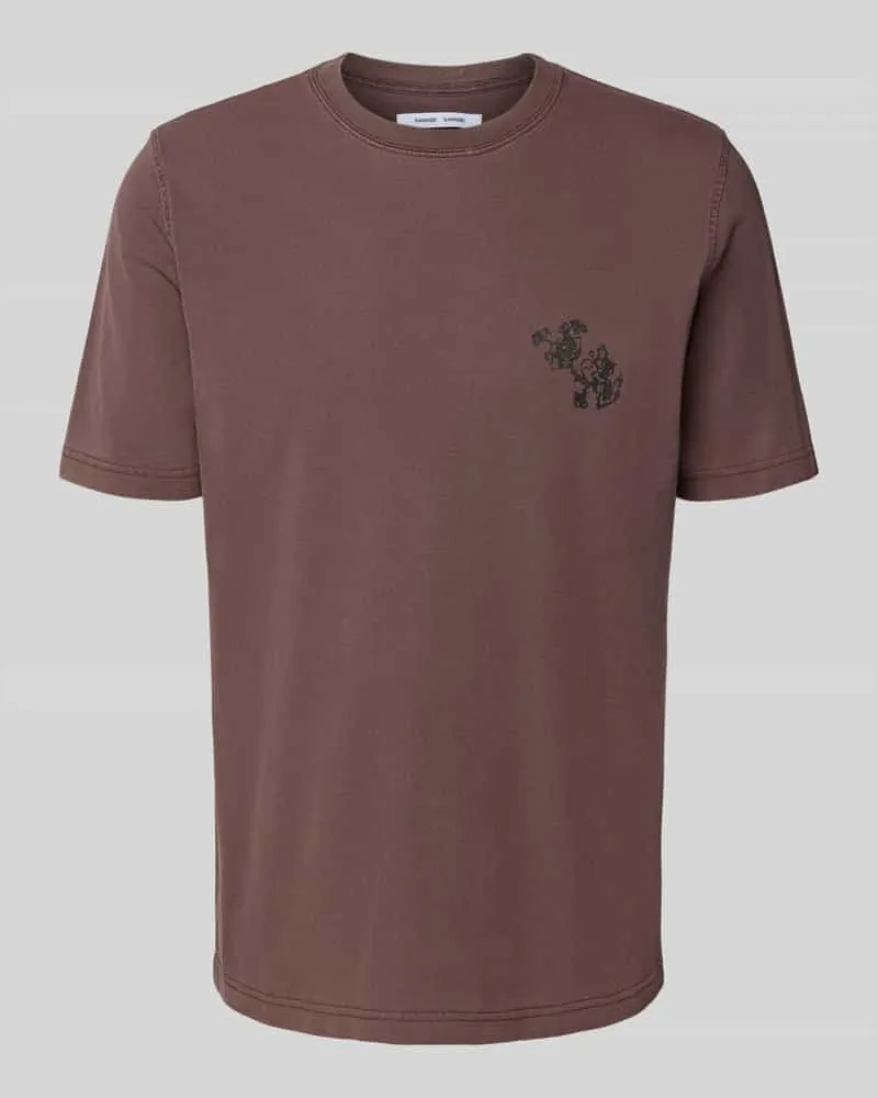 Samsøe & Samsøe T-Shirt mit Motiv-Print Modell 'PHIL Rostrot