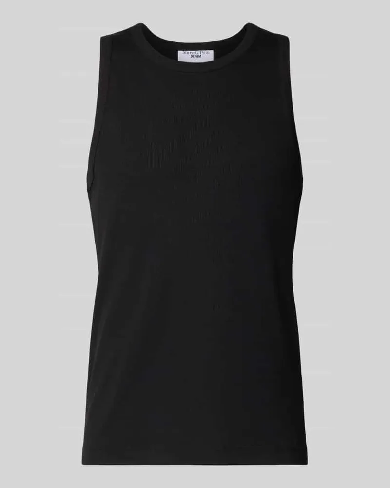 Marc O'Polo Slim Fit Tank Top aus Baumwoll-Mix Black