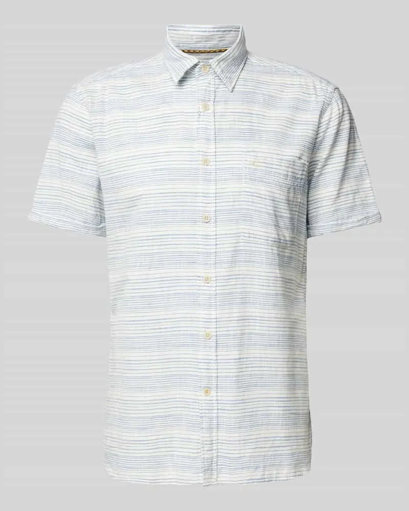 Camel Active Slim Fit Freizeithemd mit Streifenmuster 