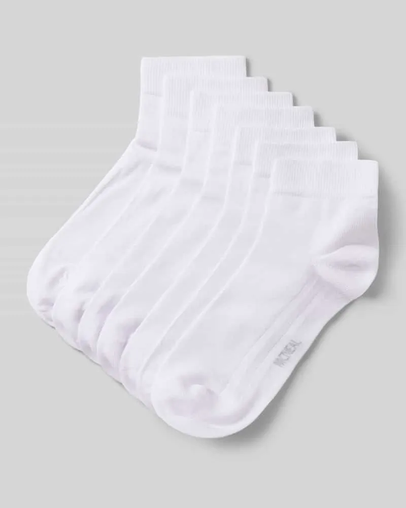 McNeal Socken im 7er-Pack mit geripptem Bündchen Weiss