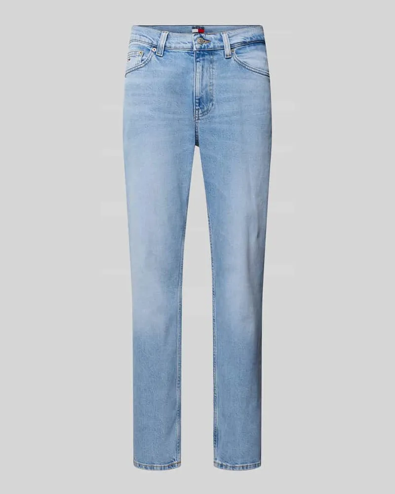 Tommy Hilfiger Jeans mit Label-Stitching Hellblau