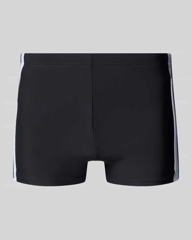 Schiesser Slim Fit Badehose mit elastischem Bund Black
