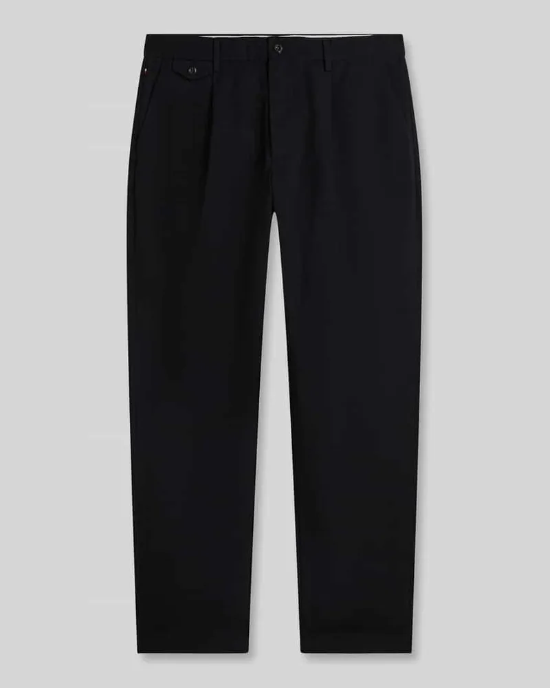 Tommy Hilfiger Tapered Fit Chino aus Baumwoll-Mix Modell 'Harlem Black