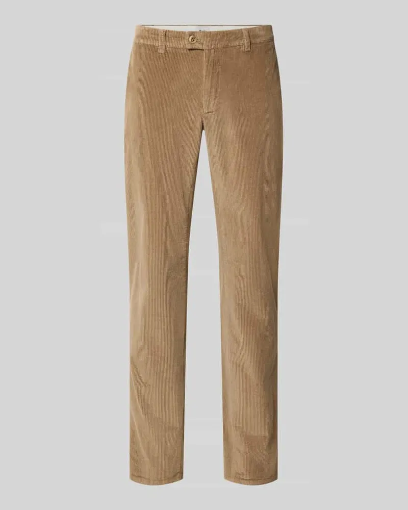 Brax Modern Fit Cordhose aus Baumwoll-Mix Modell 'Fabio Jeansblau