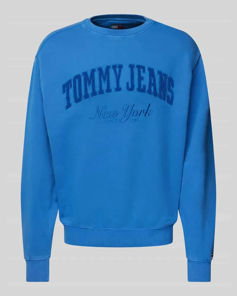 Tommy Hilfiger Sweatshirt mit Label-Details Royal