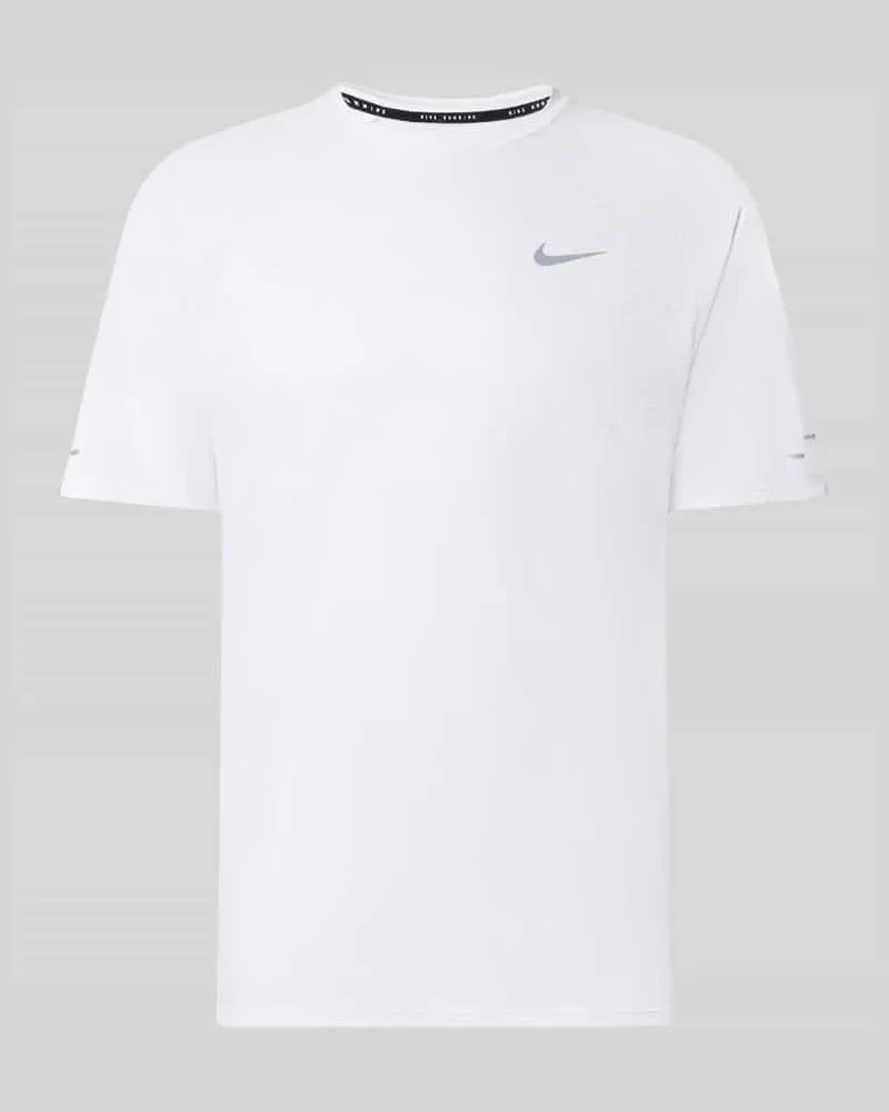 Nike Regular Fit Sport-T-Shirt mit reflektierenden Elementen Weiss