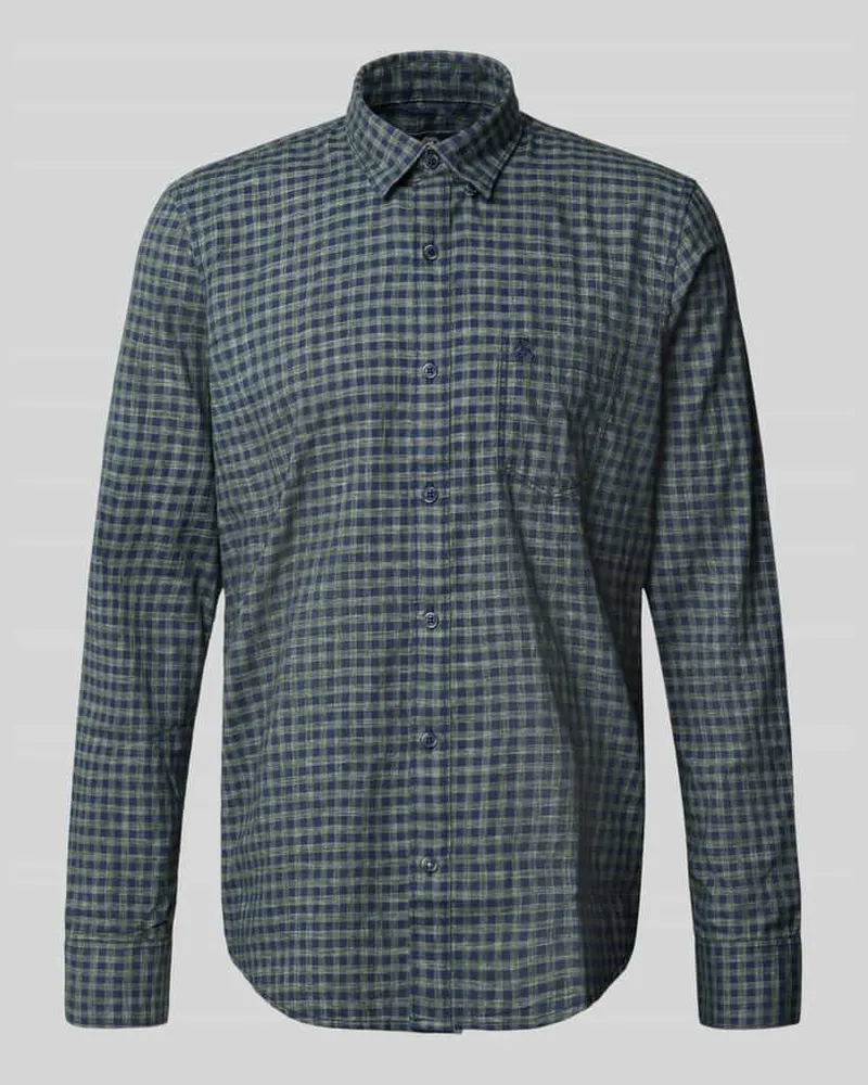 Lerros Regular Fit Freizeithemd mit Button-Down-Kragen Khaki