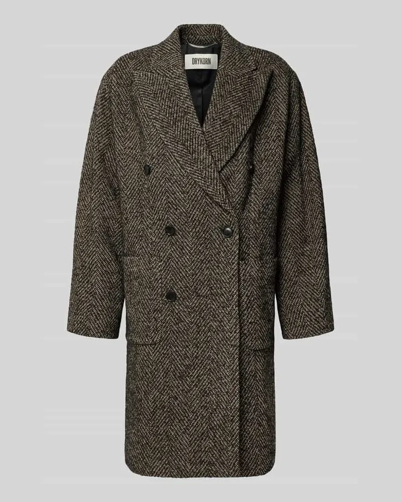 Drykorn Mantel aus Woll-Mix Modell 'MATESSO Mittelbraun