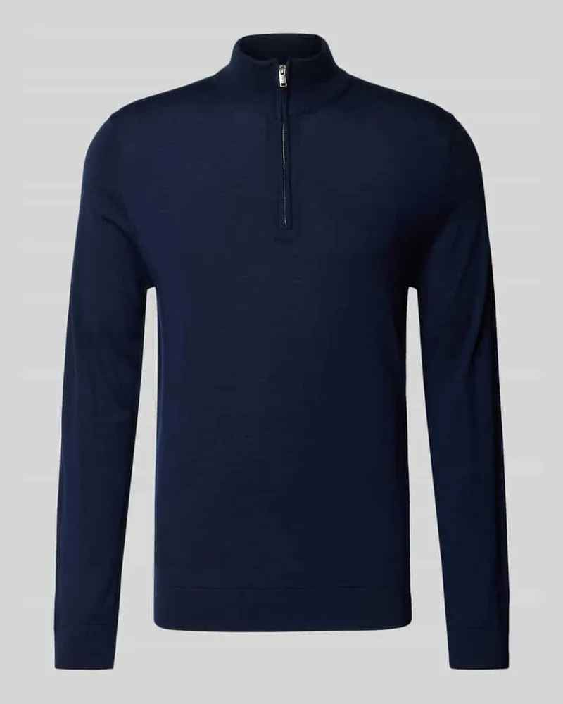 Selected Homme Regular Fit Troyer aus reiner Wolle Modell 'TRAY 