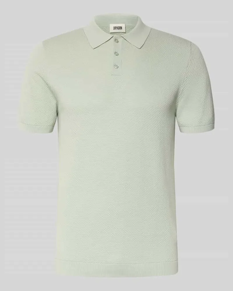 Drykorn Slim Fit Poloshirt in Strick-Optik Modell 'TRITON Mint