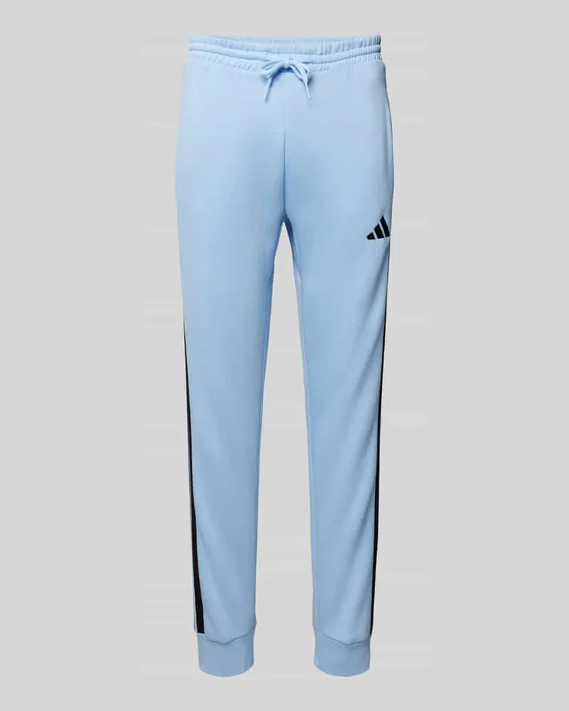 adidas Regular Fit Sweatpants aus reiner Baumwolle Bleu