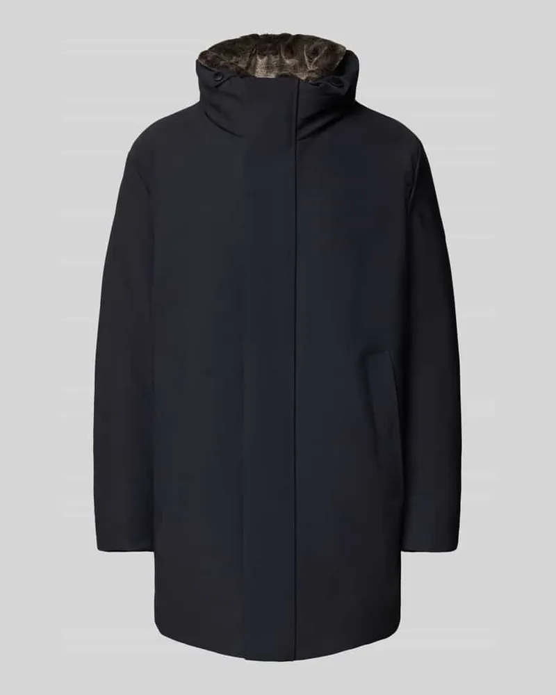 Strellson Regular Fit Parka mit abnehmbarem Kunstfellkragen 