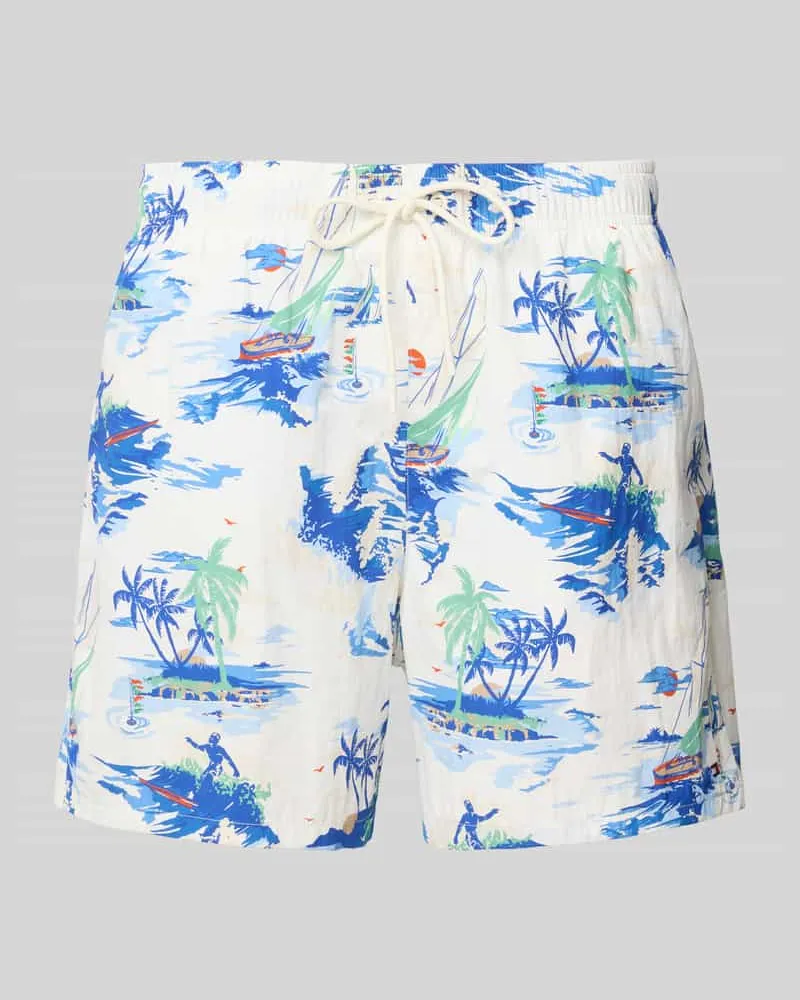 Tommy Hilfiger Badeshorts mit Allover-Muster 