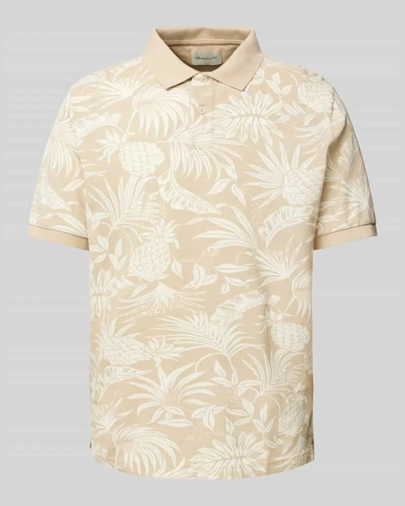 Gant Poloshirt mit kurze Knopfleiste 