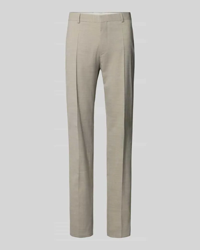 HUGO BOSS Regular Fit Anzughose mit Schurwoll-Anteil Modell 'Leon Sand