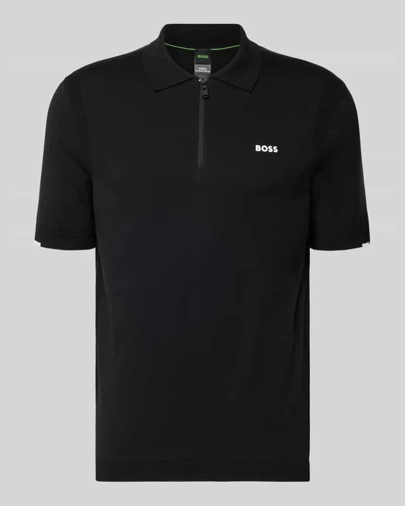 HUGO BOSS Regular Fit Poloshirt aus reiner Baumwolle Modell 'KN_EVER-X Black