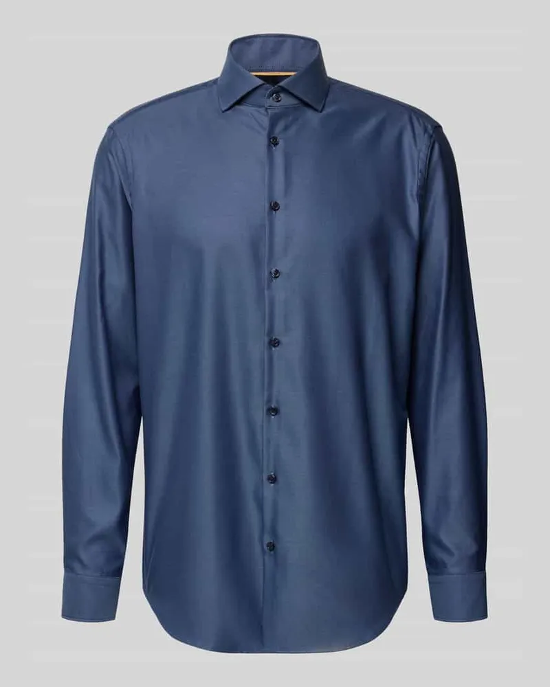 JAKE*S Regular Fit Businesshemd in Premiumqualität Marine