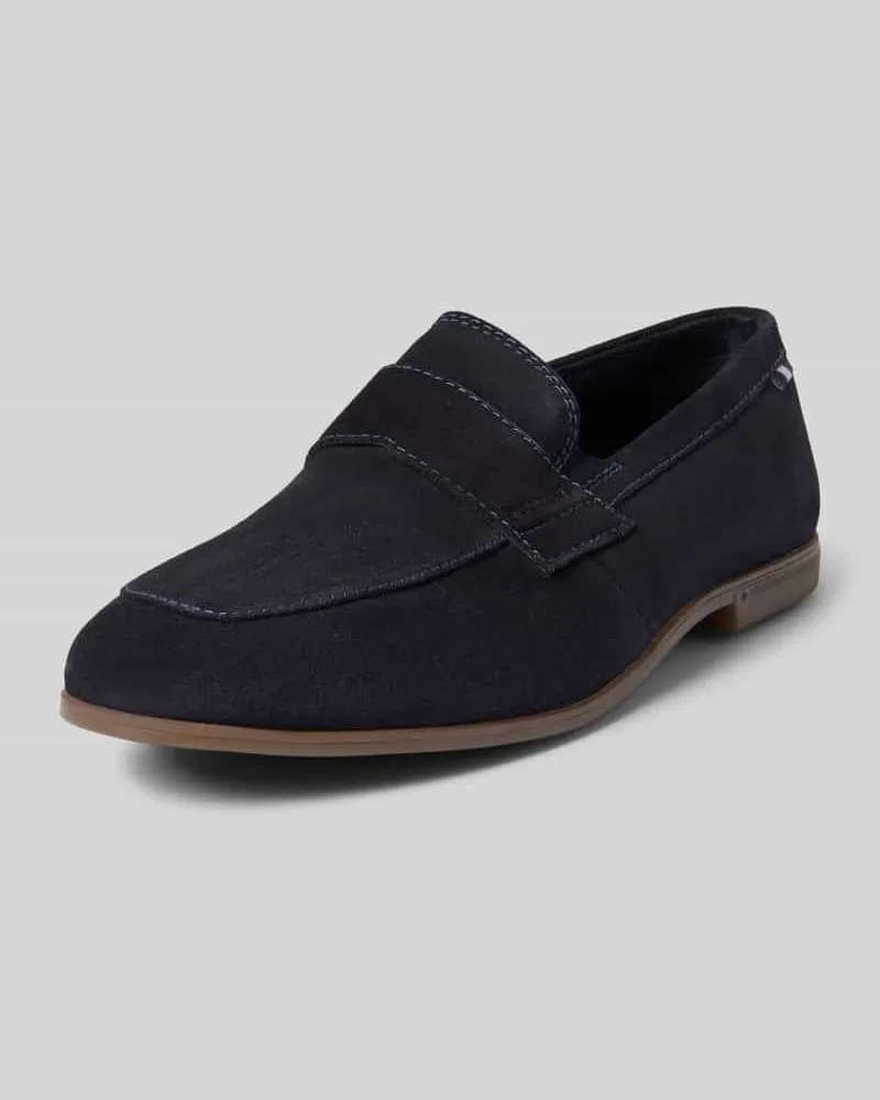 Bugatti Loafer aus Leder mit Label-Detail Modell 'Tryst 