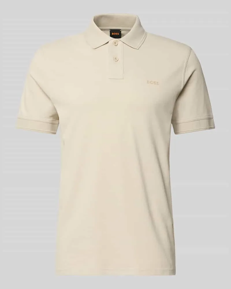 HUGO BOSS Regular Fit Poloshirt aus reiner Baumwolle Modell 'PRIME Beige