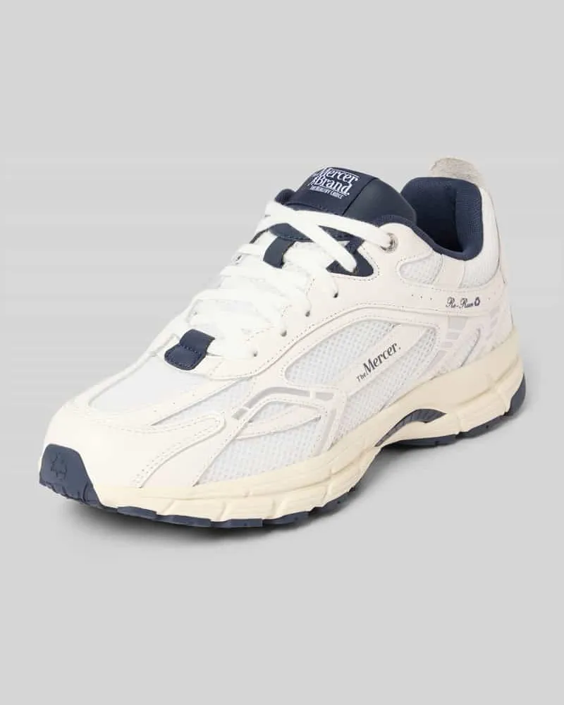 (THE MERCER) N.Y. Sneaker aus Leder-Mix Modell 'Re-Run Classics Weiss