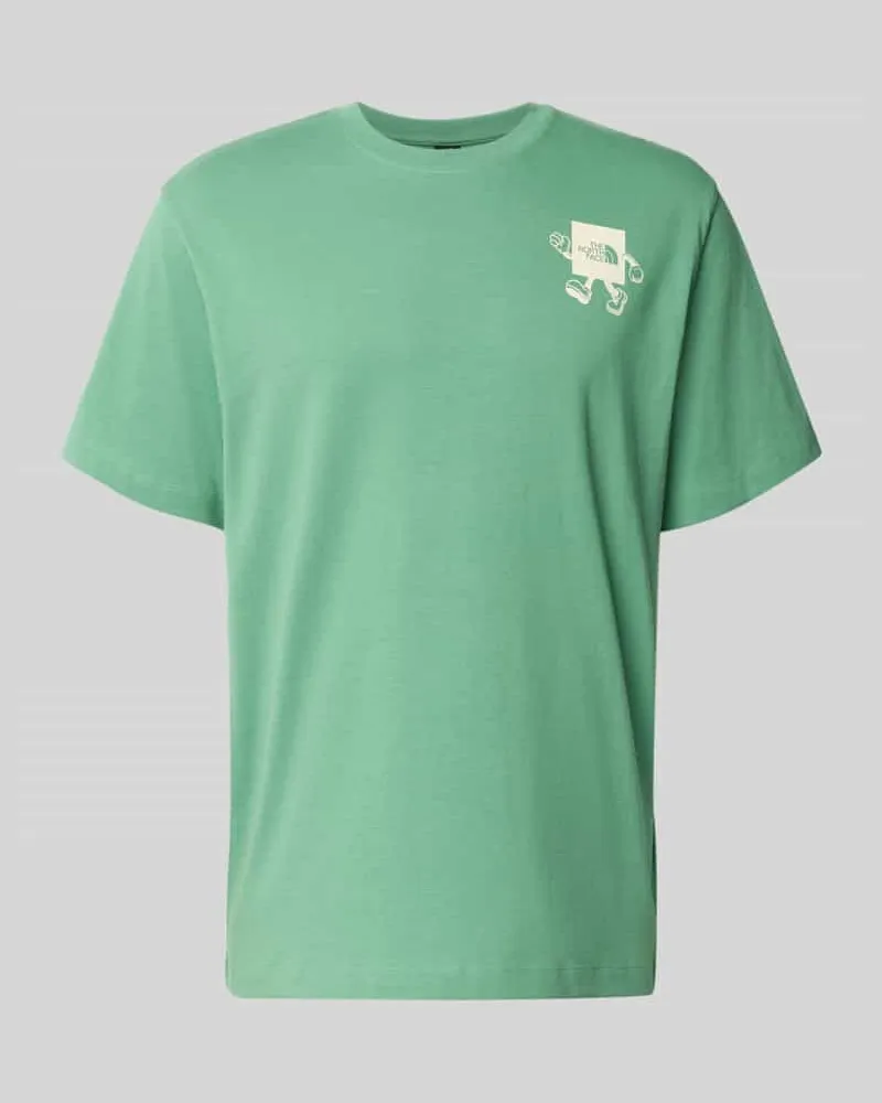 The North Face T-Shirt mit Rundhalsausschnitt Hellgruen