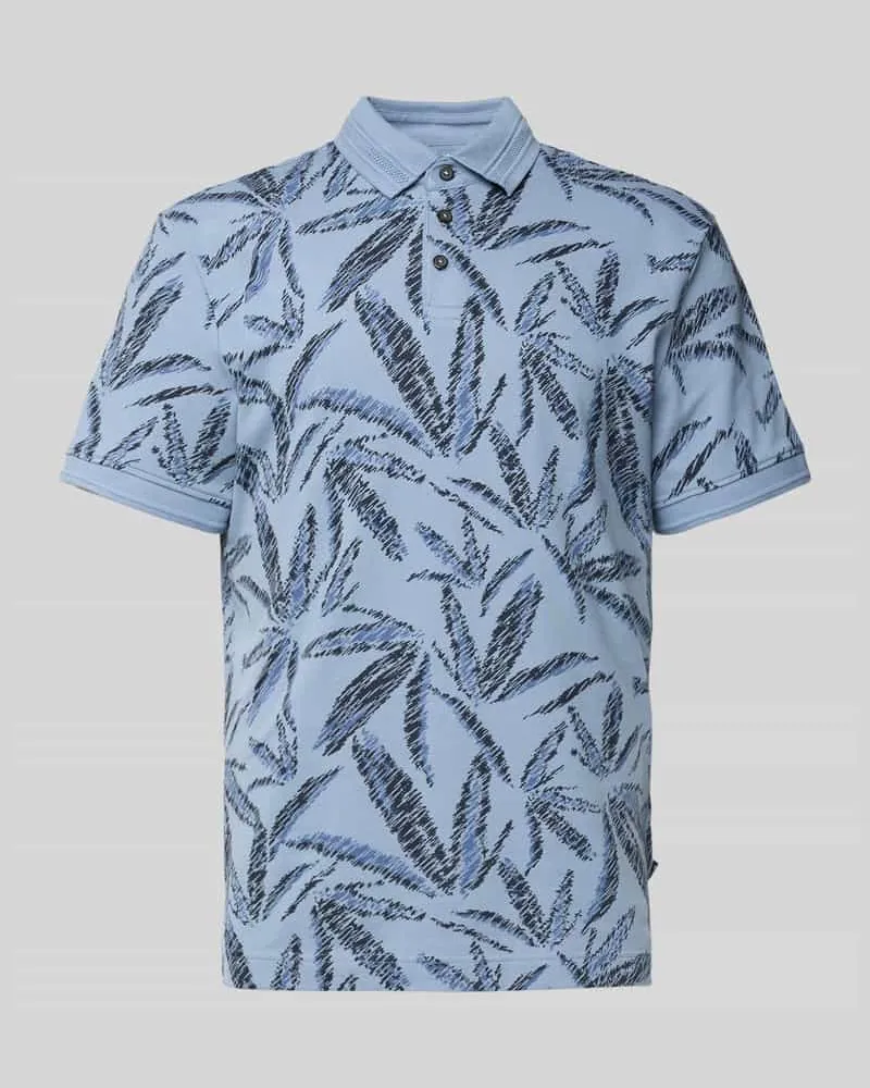 Tom Tailor Regular Fit Poloshirt aus Baumwoll-Elasthan-Mix Rauchblau