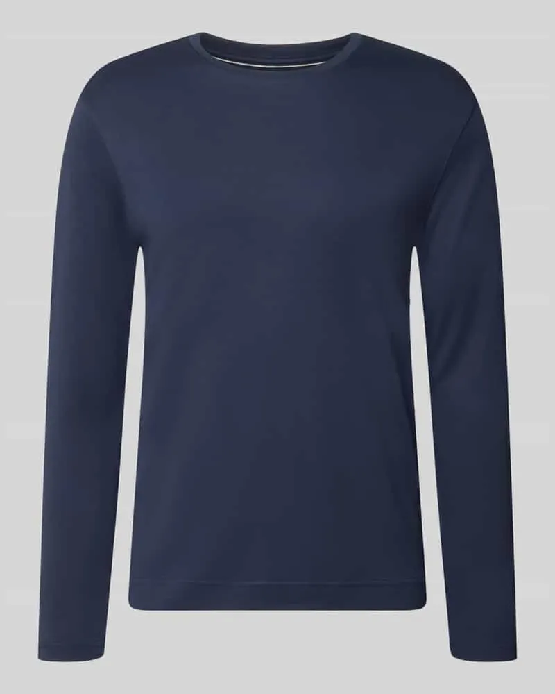 Christian Berg Longsleeve mit Rundhalsausschnitt Dunkelblau
