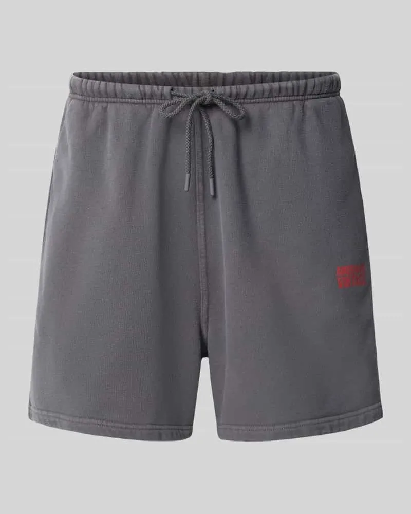 American Vintage Shorts mit Logo Modell 'PLIZZY Graphit