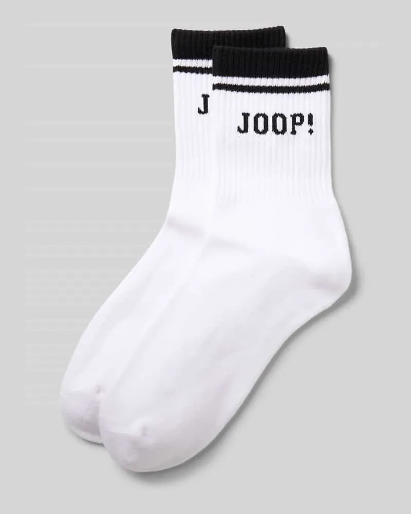 JOOP! Socken im 2er-Pack mit Label-Stitching Weiss