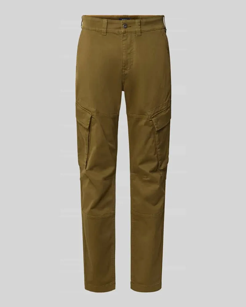 McNeal Straight Fit Cargohose aus Baumwoll-Mix Oliv
