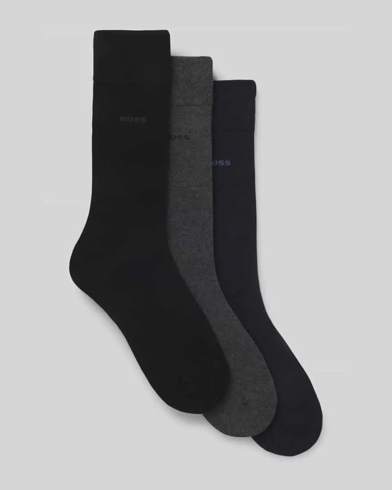 HUGO BOSS Socken aus Baumwoll-Mix im 3er-Pack Black