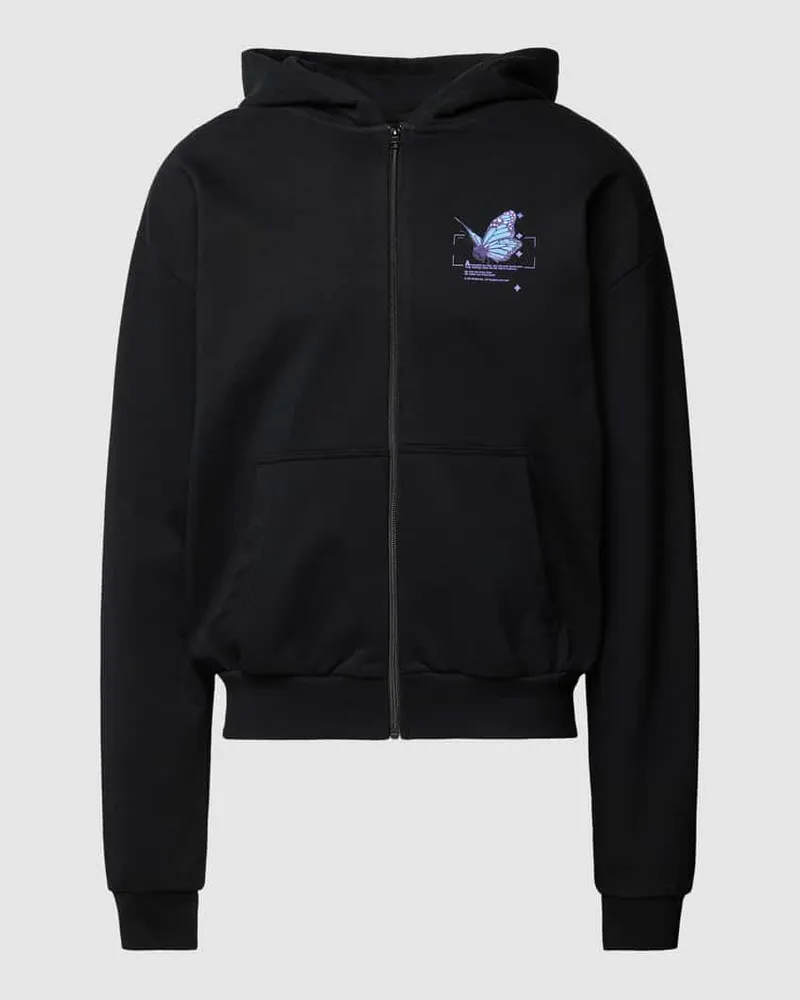 Mister Tee Sweatjacke mit Motiv-Print Modell 'BUTTERFLY 