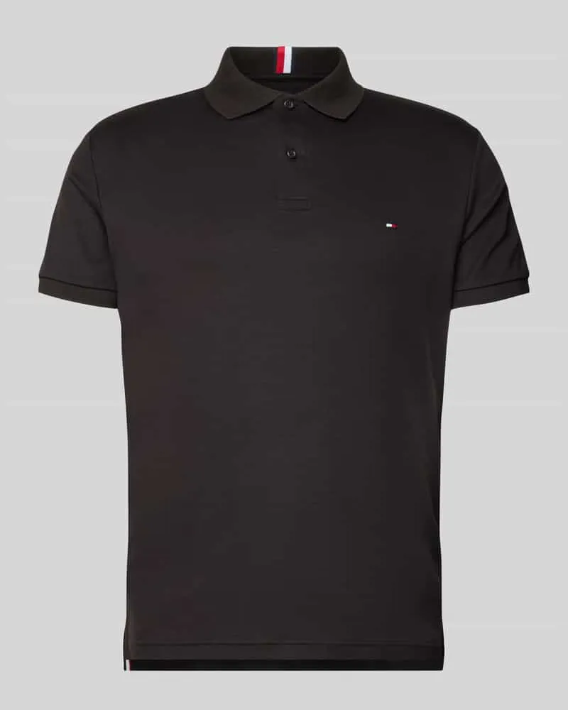 Tommy Hilfiger Regular Fit Poloshirt mit Logo-Stitching 