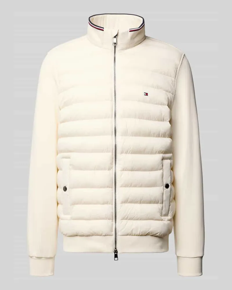 Tommy Hilfiger Regular Fit Steppjacke aus Baumwoll-Mix Offwhite