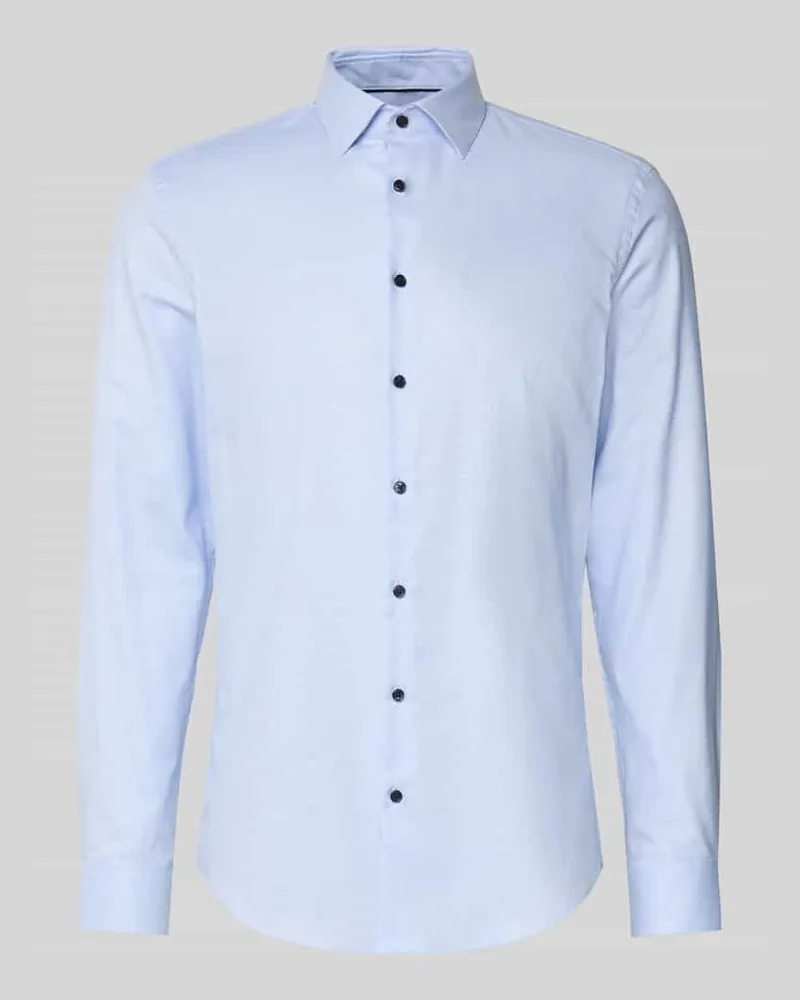 JAKE*S Slim Fit Business-Hemd mit Kentkragen 