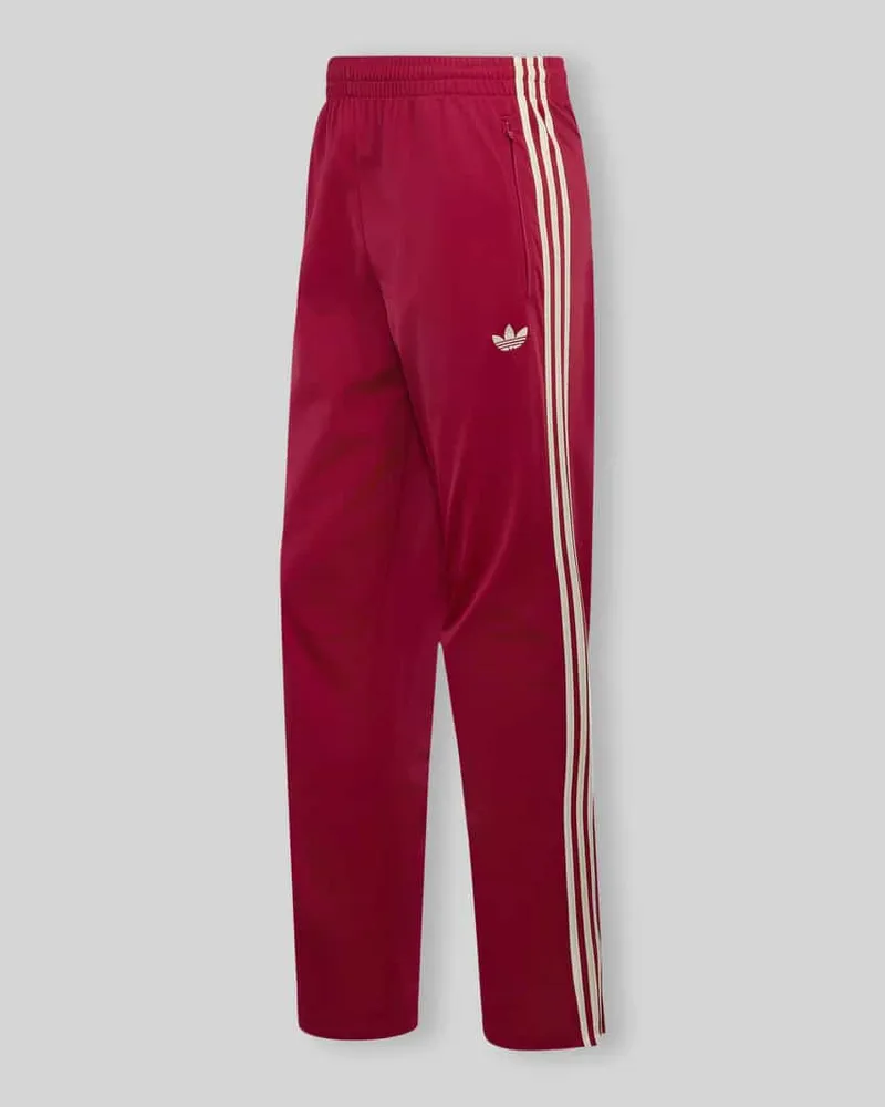 adidas Regular Fit Sweathose mit Logo-Stitching Modell 'FIREBIRD Bordeaux