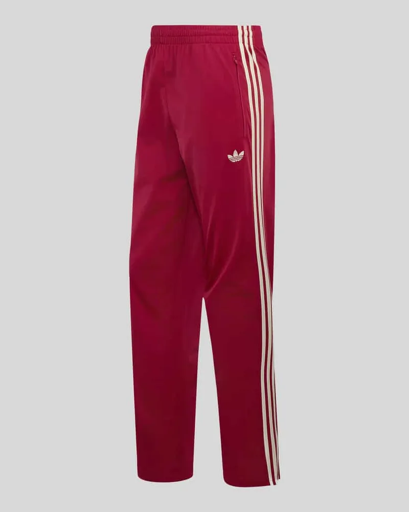 adidas Regular Fit Sweathose mit Logo-Stitching Modell 'FIREBIRD Bordeaux