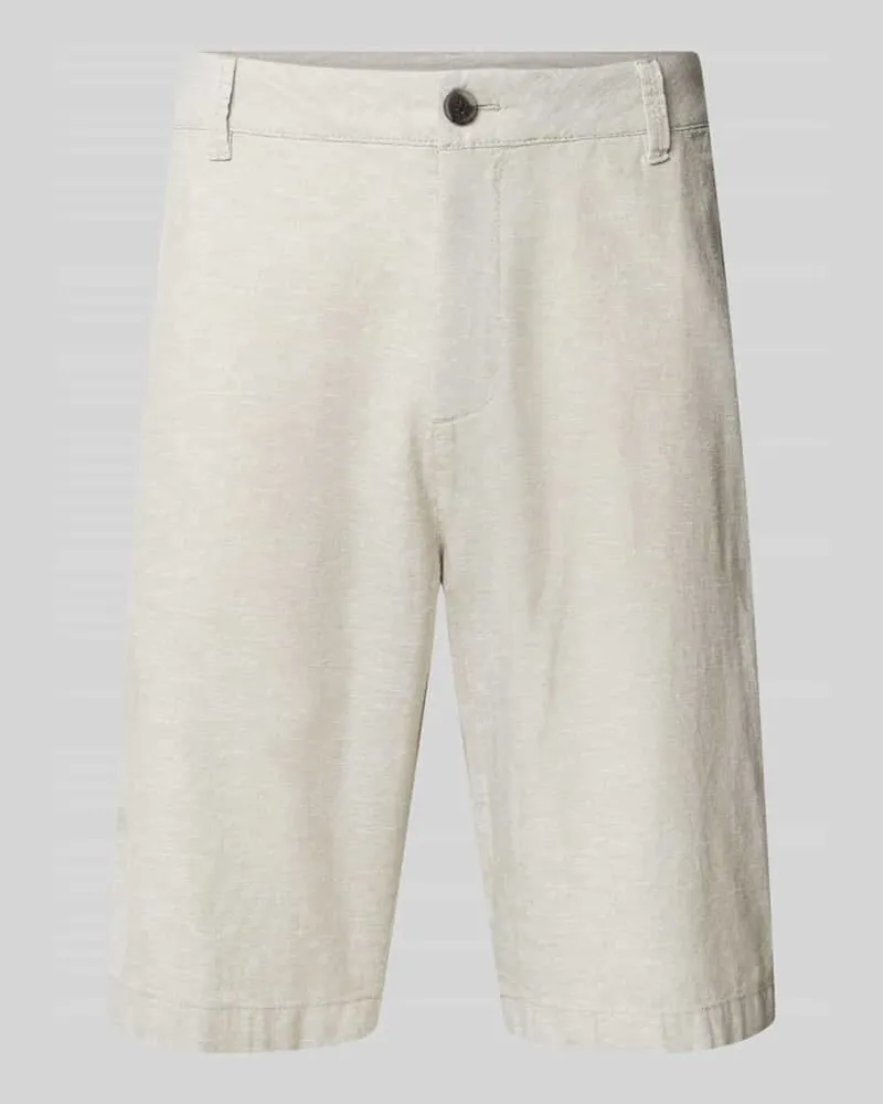 Tom Tailor Relaxed Fit Chinoshorts aus Leinen-Baumwoll-Mix 