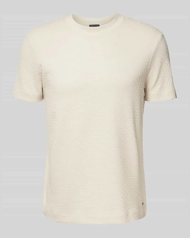 JOOP! T-Shirt mit geripptem Rundhalsausschnitt Modell 'Brandon 