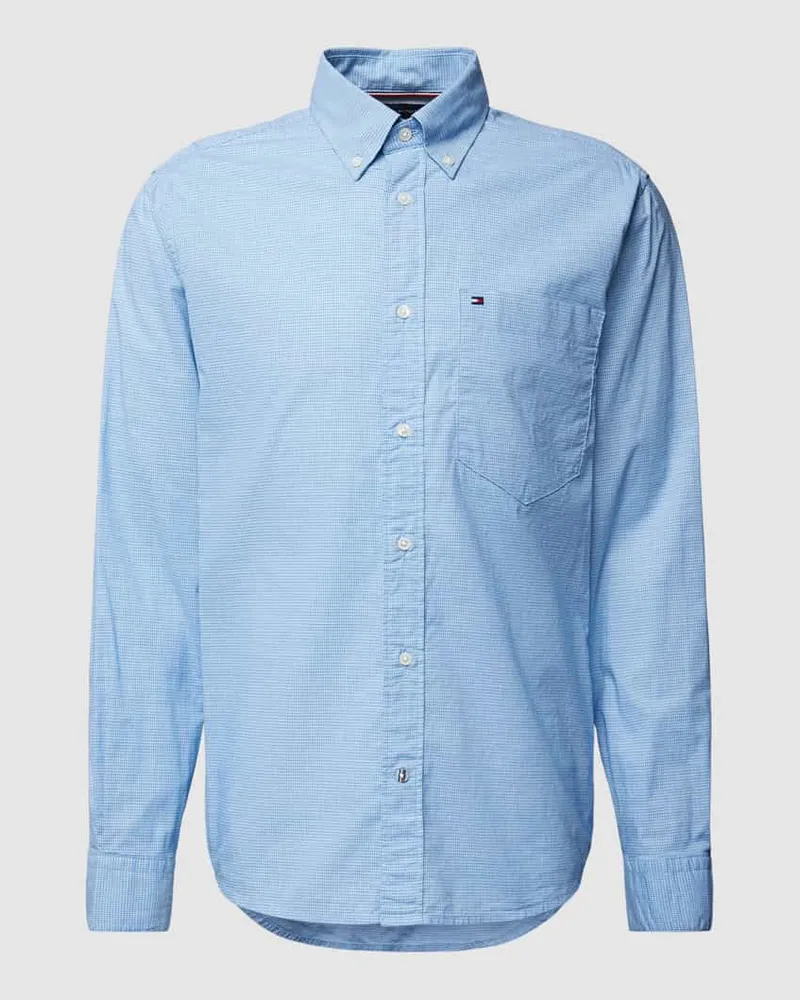 Tommy Hilfiger Regular Fit Freizeithemd mit Gitterkaro Modell 'HOUNDSTOOTH 