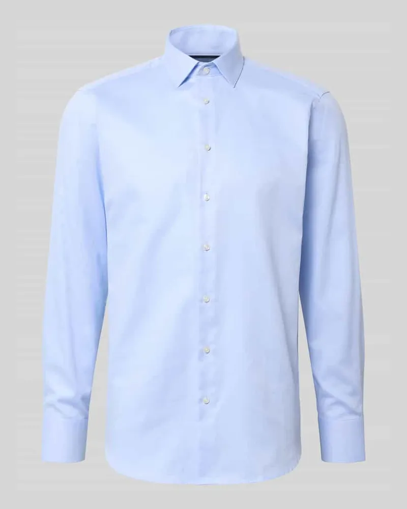 Christian Berg Regular Fit Businesshemd mit Kentkragen Bleu