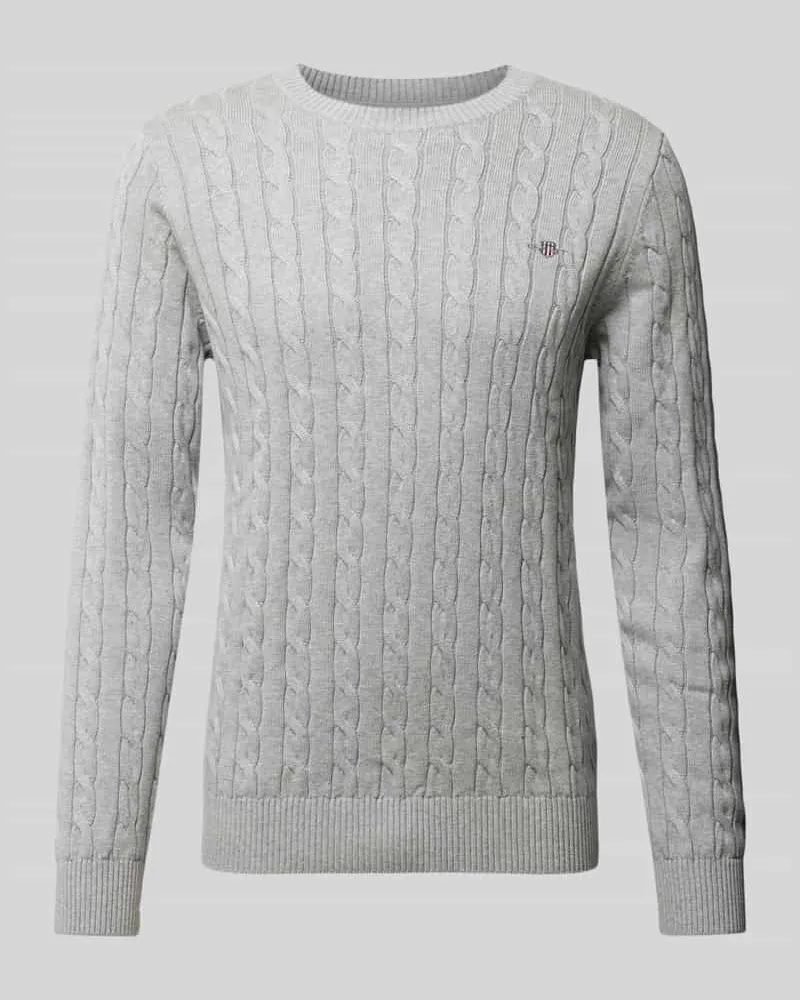 Gant Strickpullover mit Label-Stitching 