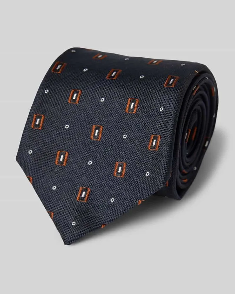 HUGO BOSS Seidenkrawatte mit Allover-Muster 