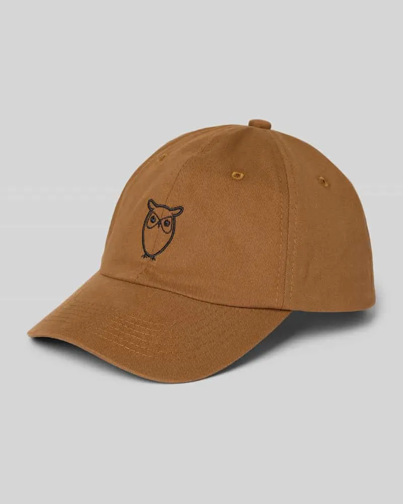 Knowledge Cotton Apparel Basecap mit Motiv-Stitching 