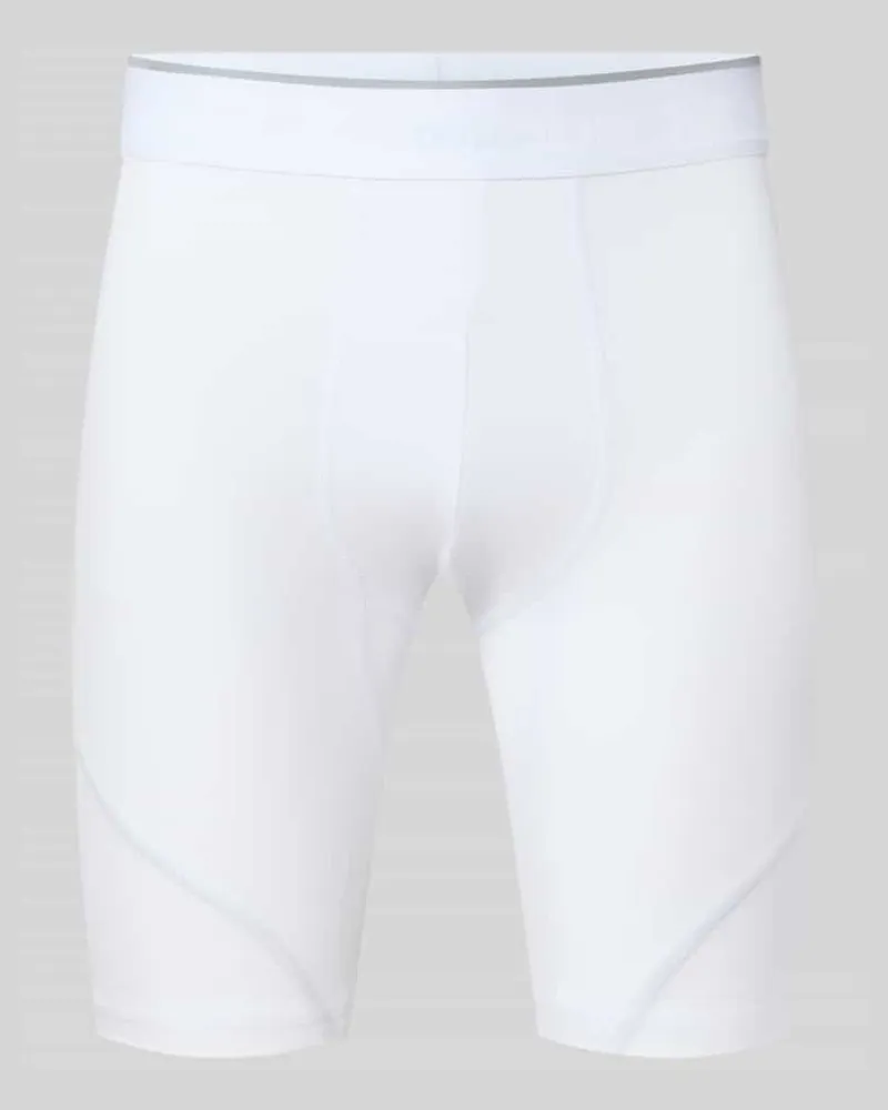Under Armour Radlerhose mit elastischem Bund und Label-Details Weiss