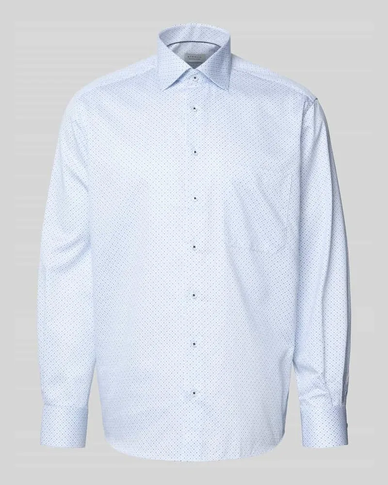Eterna Comfort Fit Business-Hemd mit Kentkragen Bleu