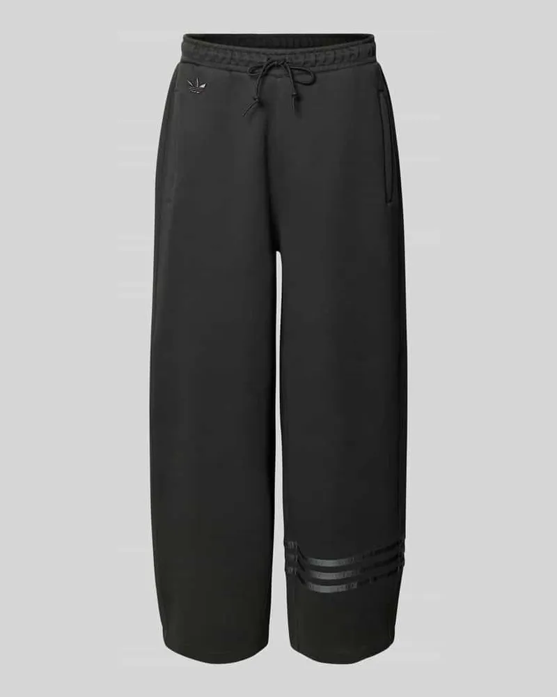 adidas Loose Fit Sweatpants aus Baumwoll-Mix mit Logo-Stitching 